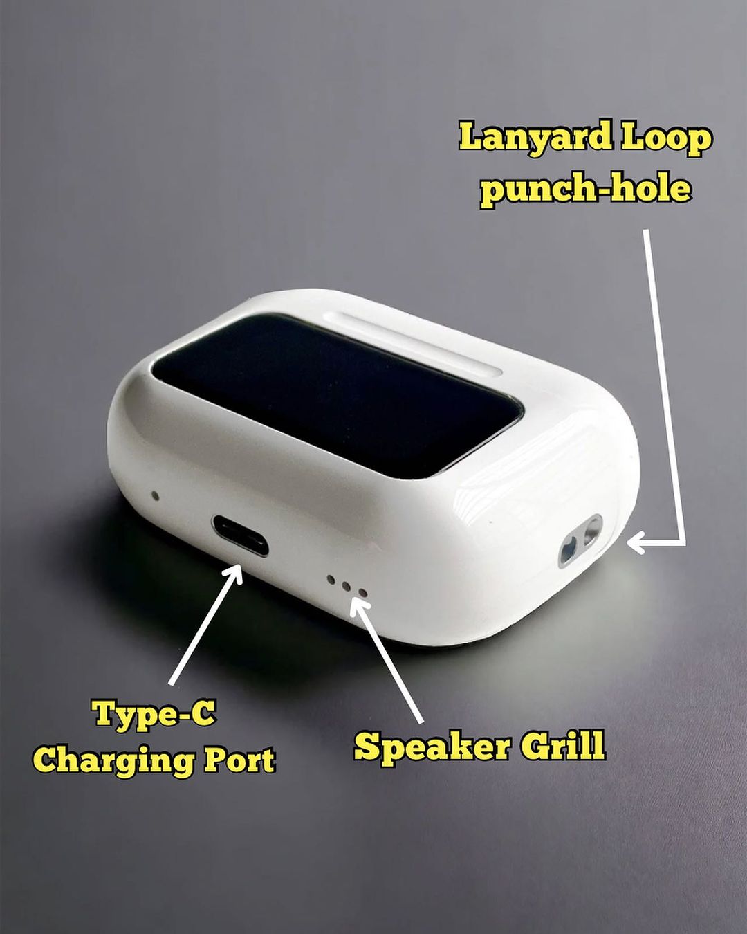 Tws With Digital Touch Display + Quick Type C Charging + Noise Cancellation