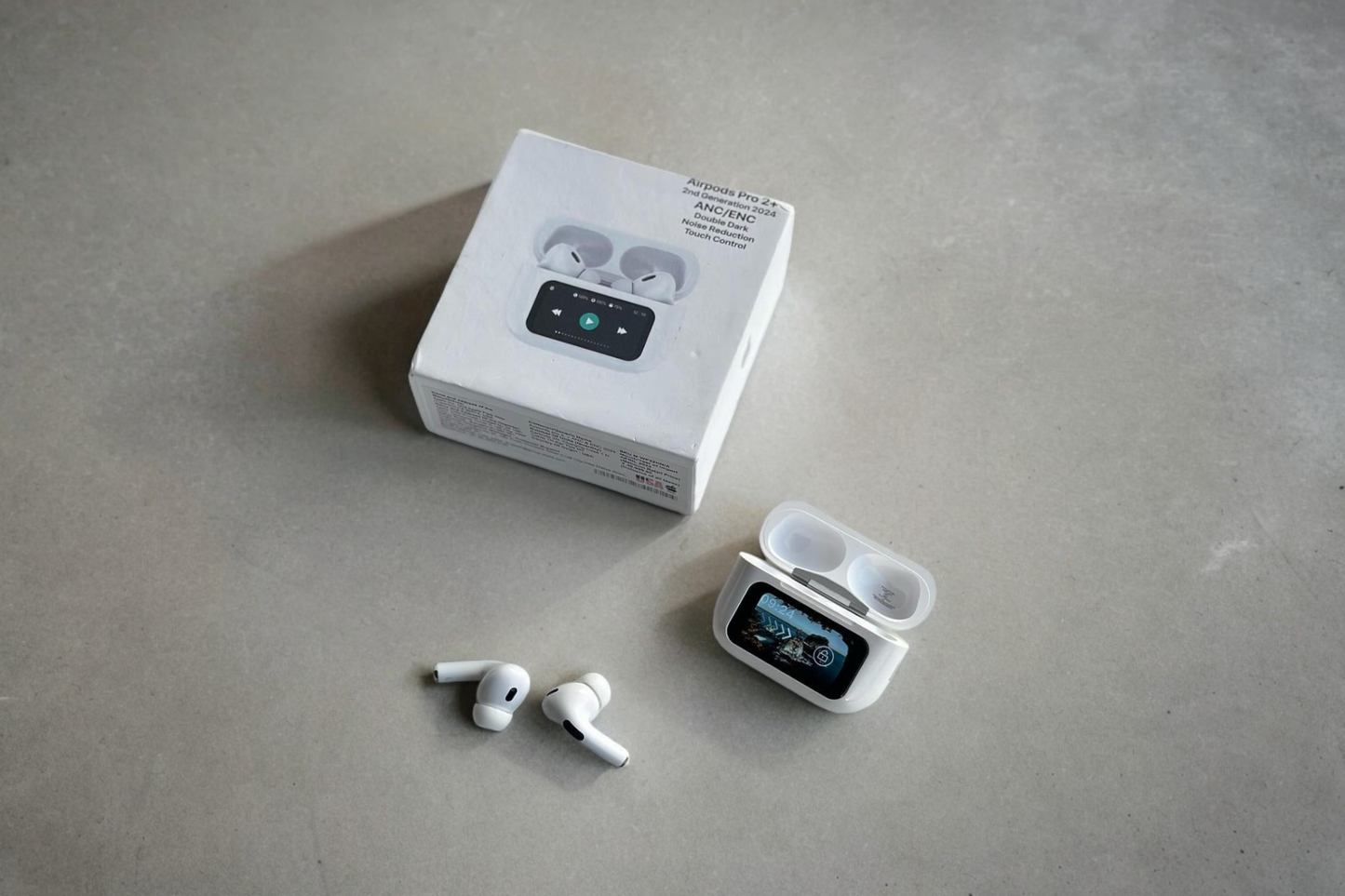 Tws With Digital Touch Display + Quick Type C Charging + Noise Cancellation