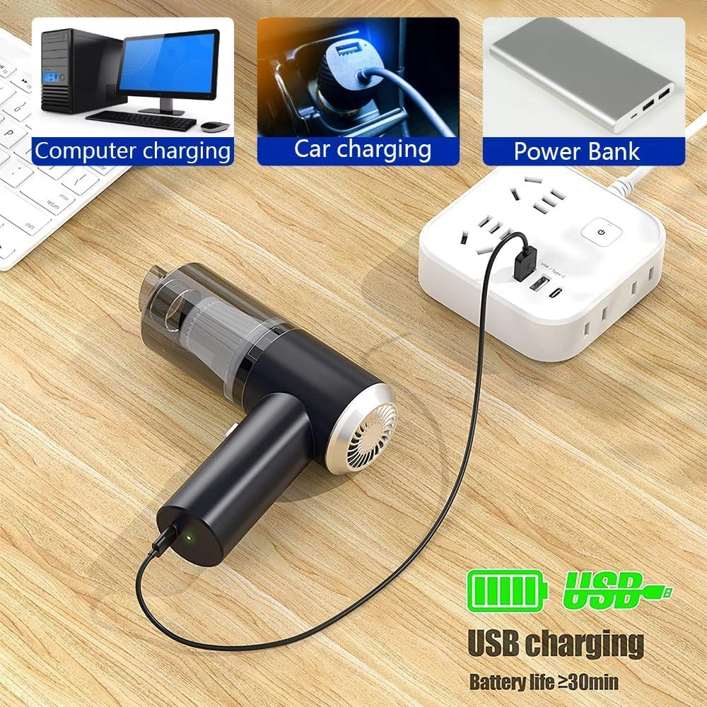 Mini Car Vacuum Cleaner (Rechargeable)